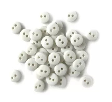 Tiny White Buttons